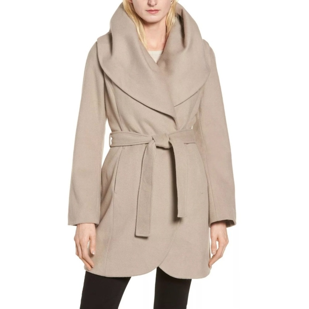 Tahari Marla Belted Wrap Coat